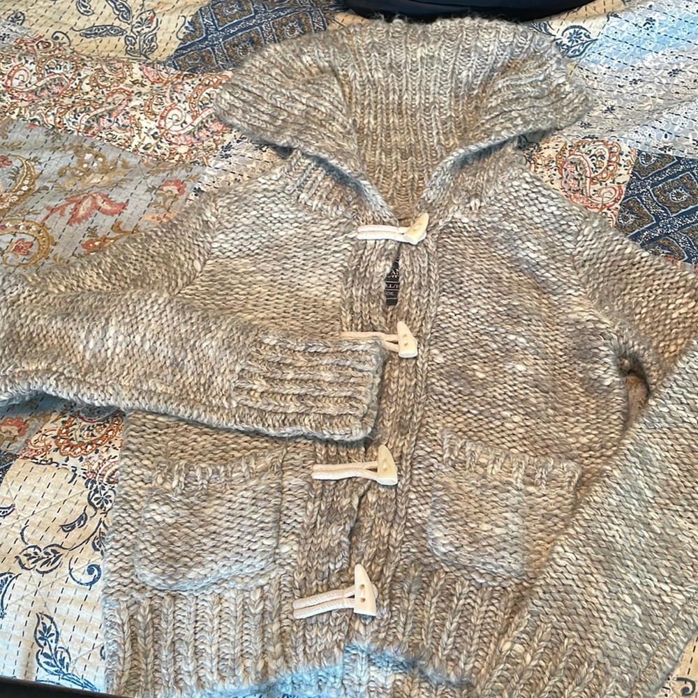 Warm and (actually soft!) party wool jacket/sweater